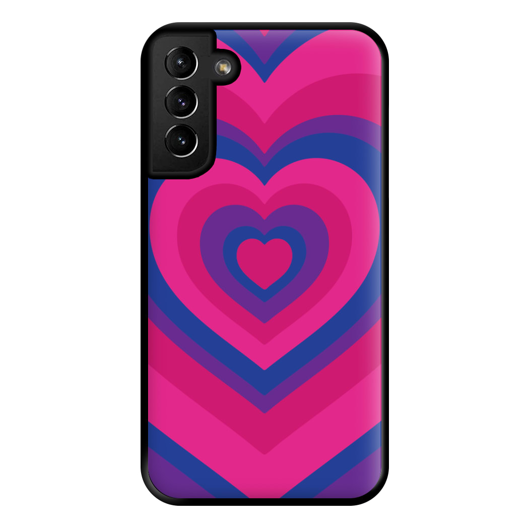 Bisexual Pride Heart Phone Case for Galaxy S21 Plus