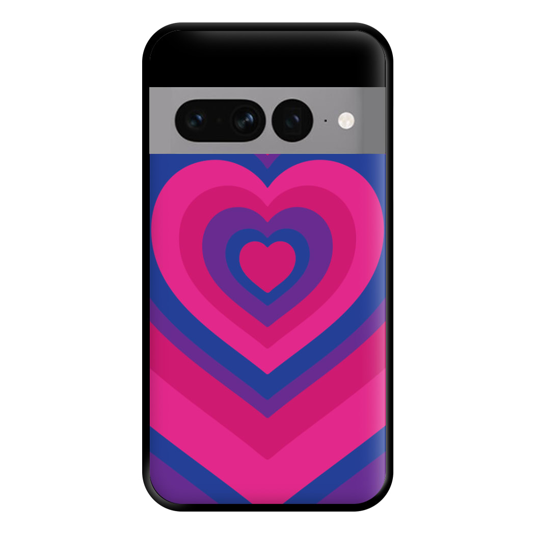 Bisexual Pride Heart Phone Case for Google Pixel 7 Pro