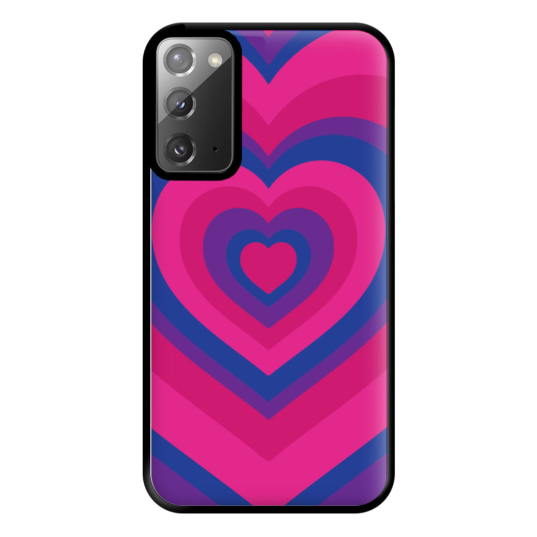 Bisexual Pride Heart Phone Case for Galaxy Note 20 Ultra