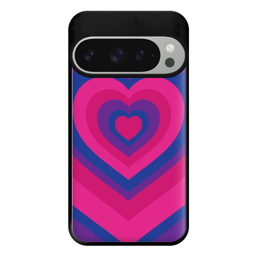 Bisexual Pride Heart Phone Case for Google Pixel 9 Pro XL