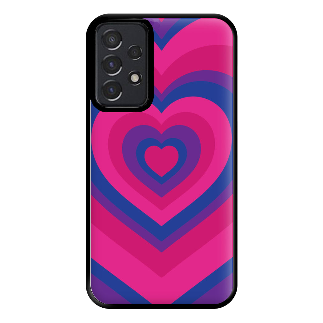 Bisexual Pride Heart Phone Case for Galaxy A52 / A52s