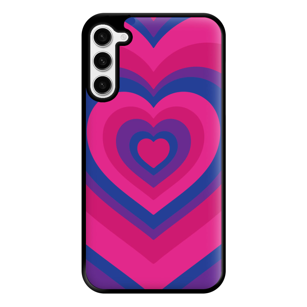 Bisexual Pride Heart Phone Case for Galaxy S23 Plus