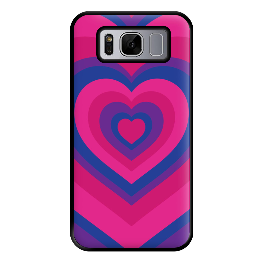 Bisexual Pride Heart Phone Case for Galaxy S8 Plus