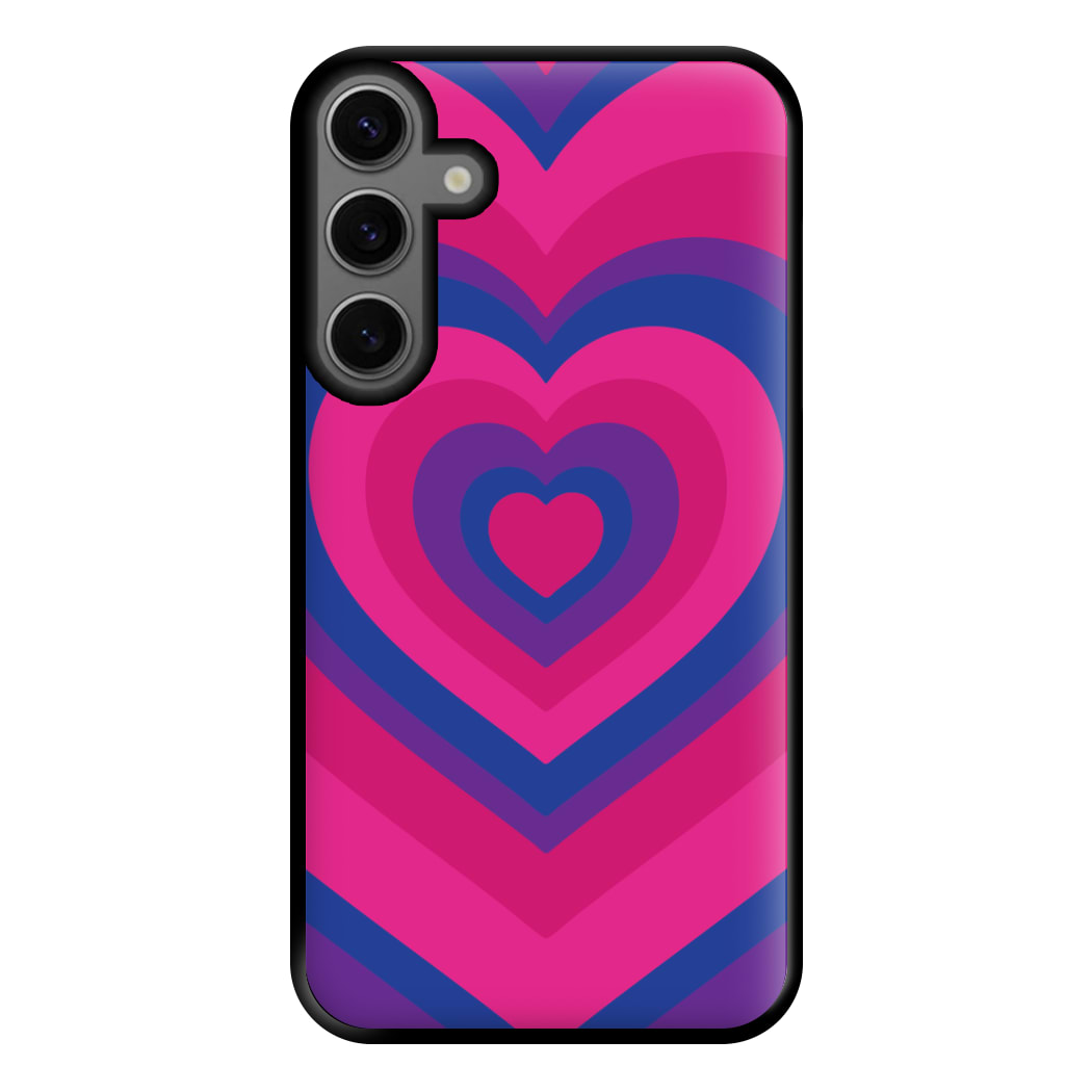 Bisexual Pride Heart Phone Case for Galaxy S23FE