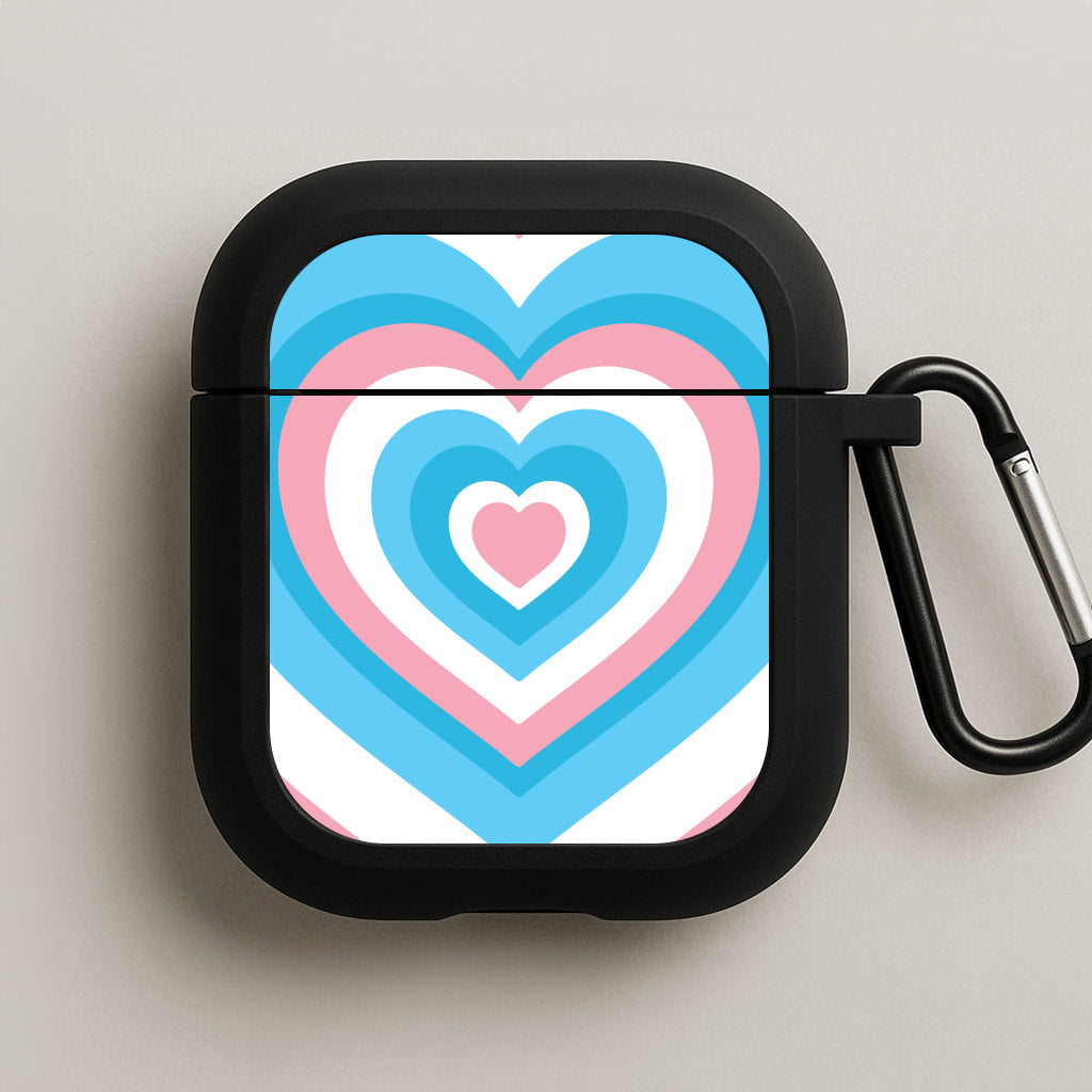 Trans Pride Heart AirPods Case