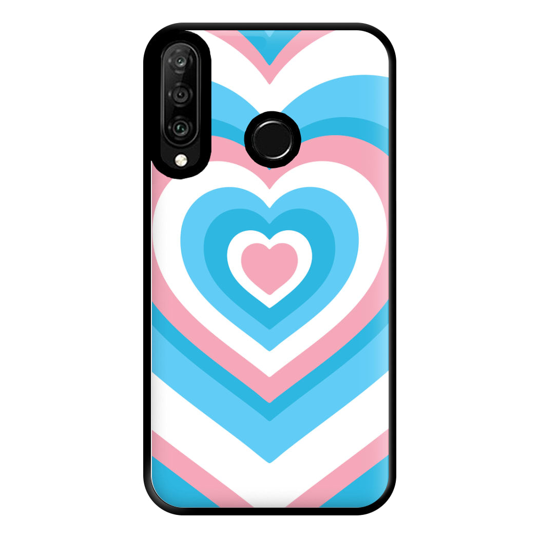 Trans Pride Heart Phone Case for Huawei P30 Lite