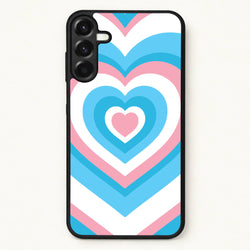 Trans Pride Heart Phone Case for Galaxy A17