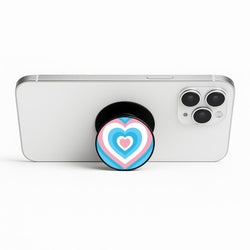 Trans Pride Heart Phone Stand