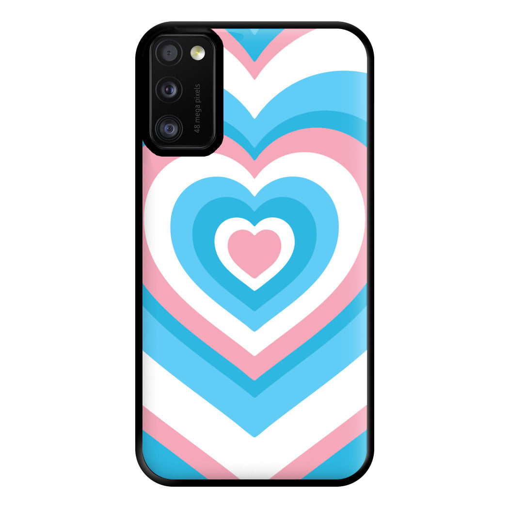 Trans Pride Heart Phone Case for Galaxy A41