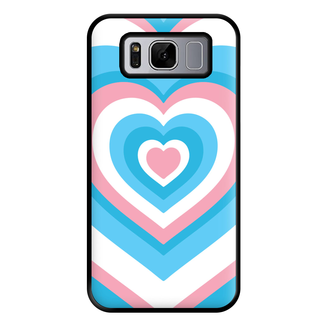 Trans Pride Heart Phone Case for Galaxy S8 Plus