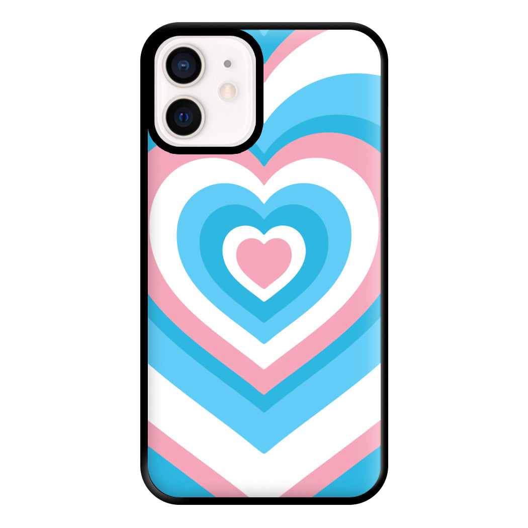 Trans Pride Heart Phone Case for iPhone 13 Mini