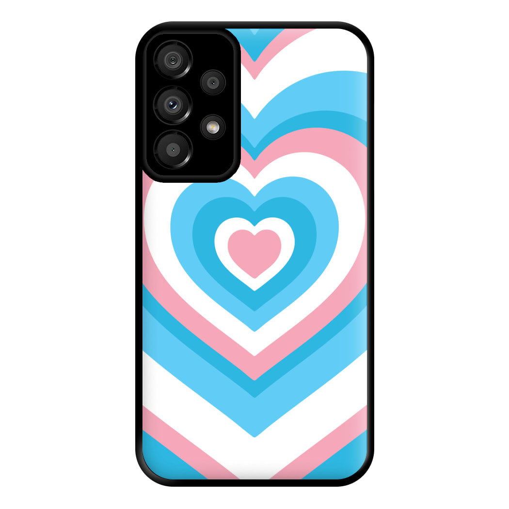 Trans Pride Heart Phone Case for Galaxy A33