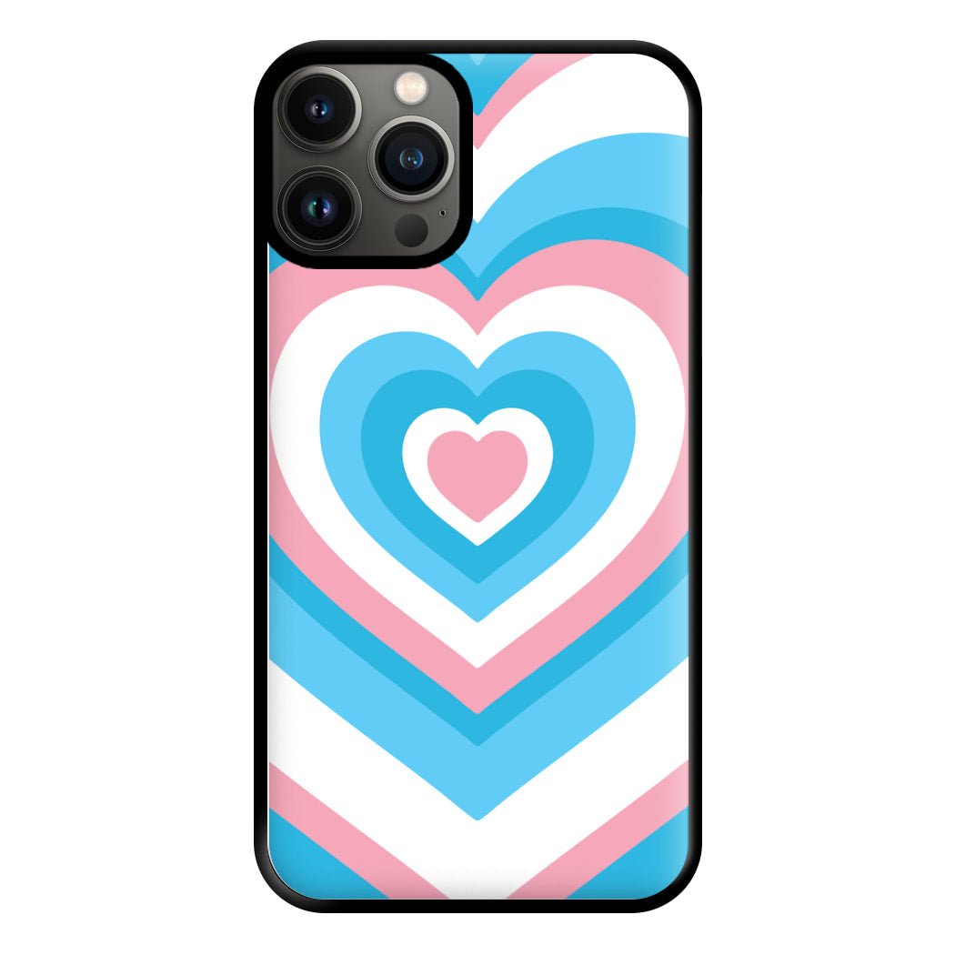 Trans Pride Heart Phone Case for iPhone 13 Pro Max