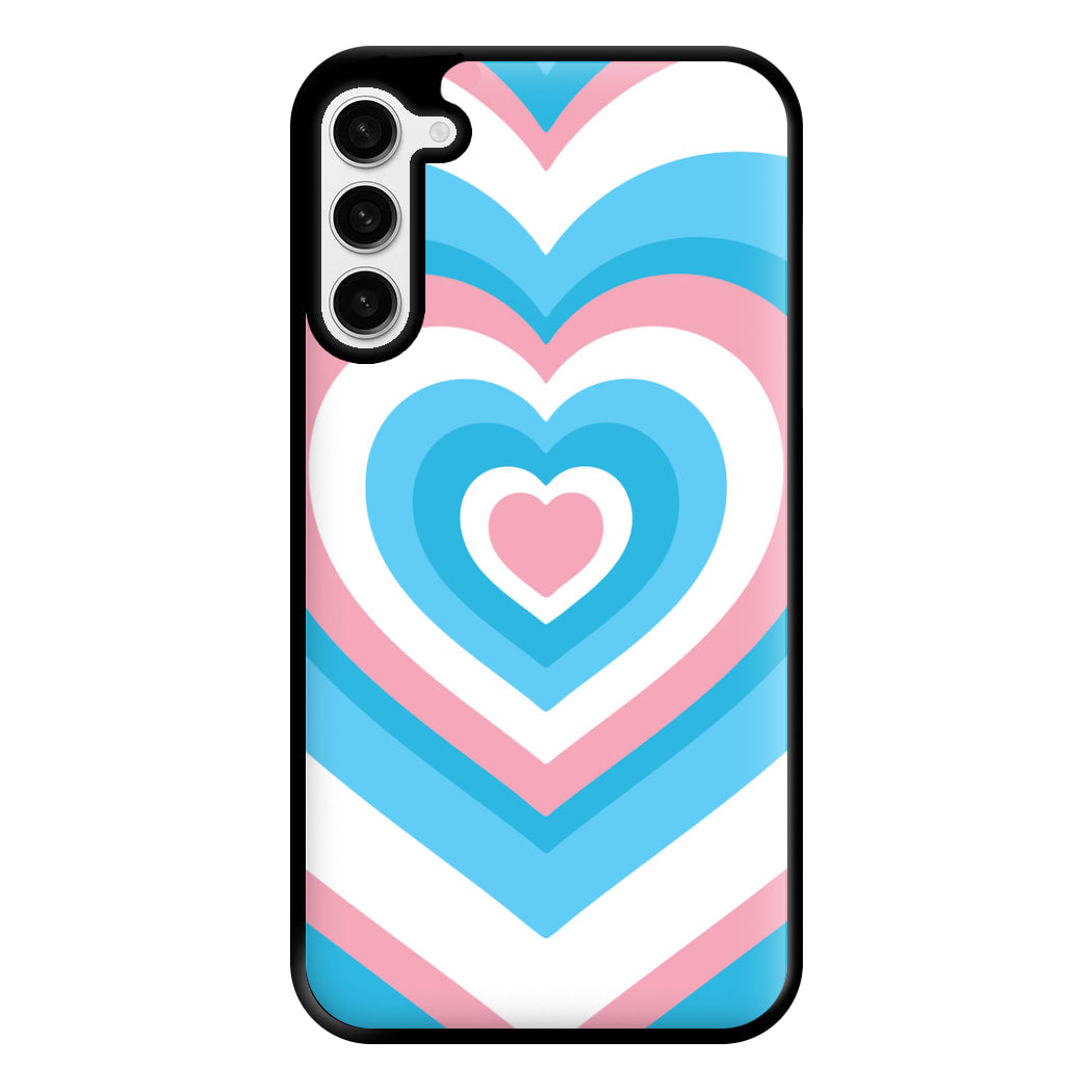 Trans Pride Heart Phone Case for Galaxy S23 Plus