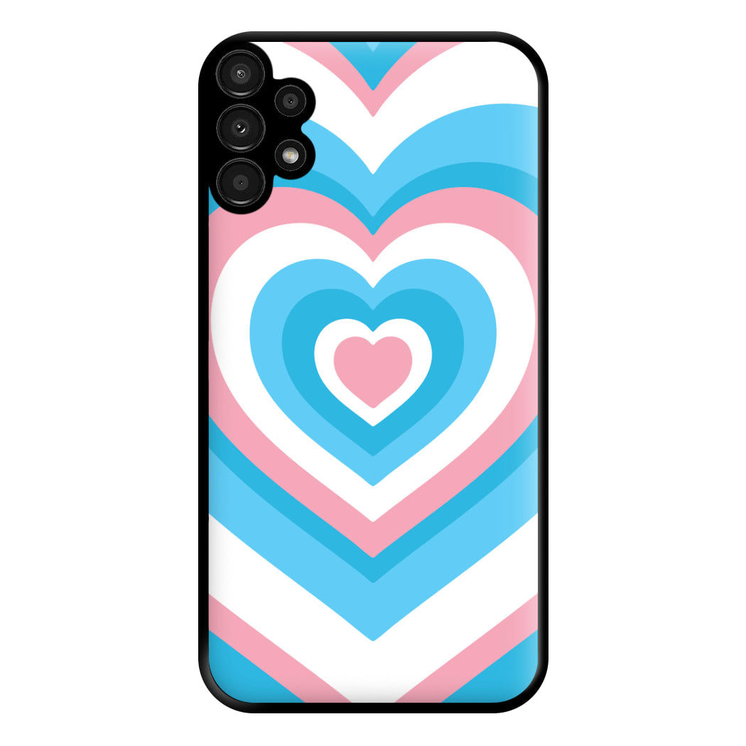 Trans Pride Heart Phone Case for Galaxy A13