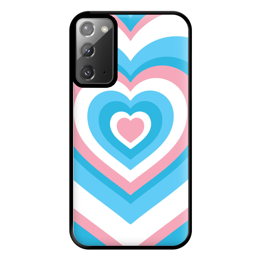 Trans Pride Heart Phone Case for Galaxy Note 20 Ultra