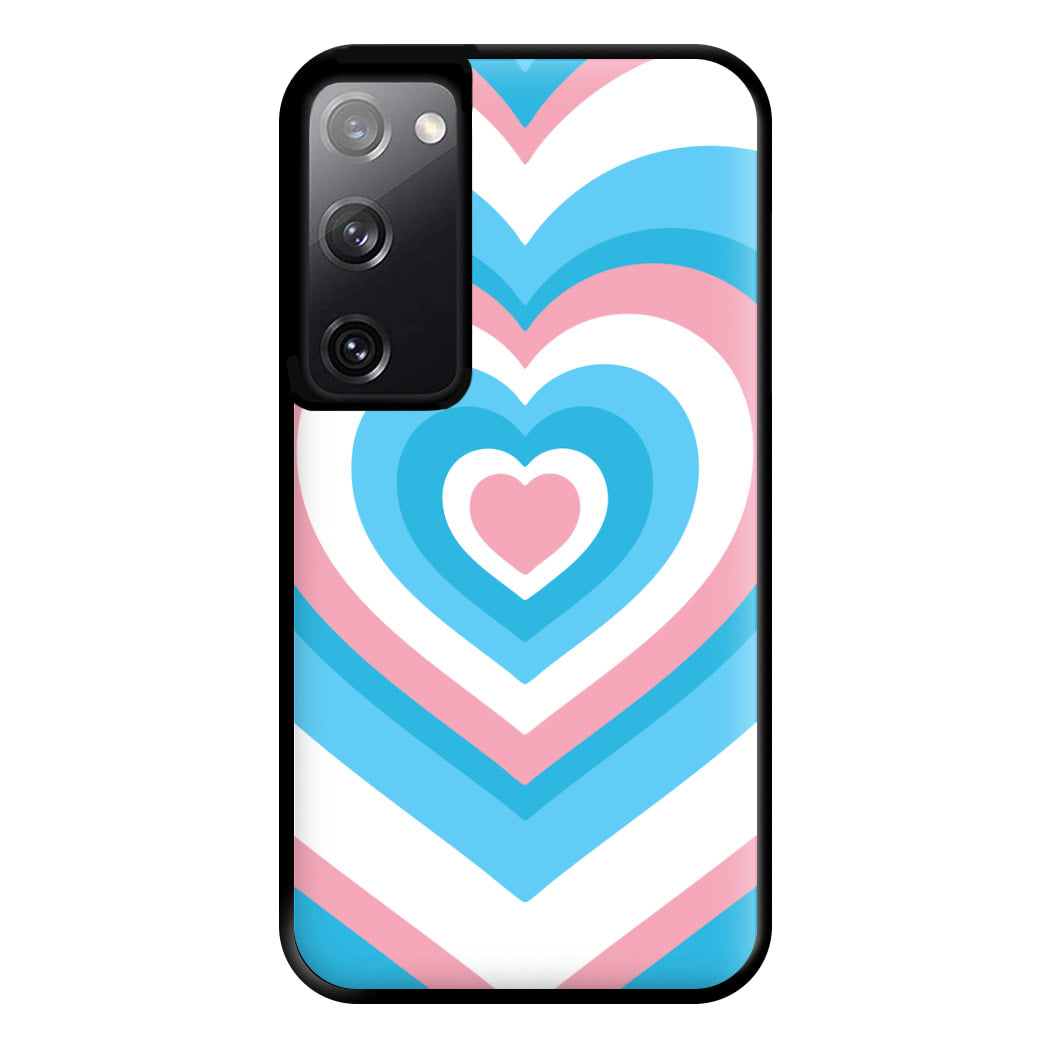 Trans Pride Heart Phone Case for Galaxy S20