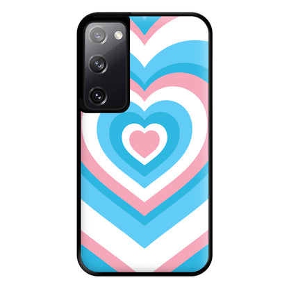 Trans Pride Heart Phone Case for Galaxy S20