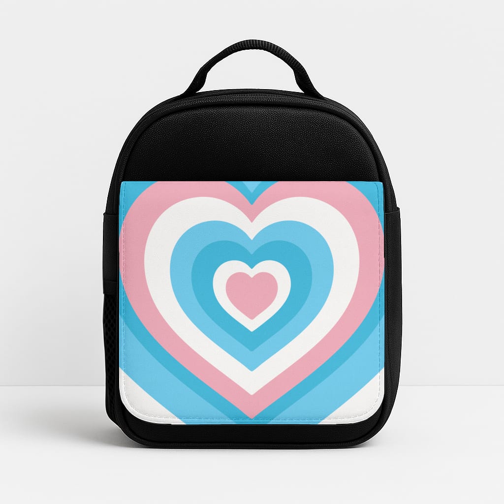 Trans Pride Heart Insulated Lunchbox