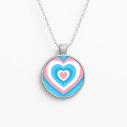 Trans Pride Heart Necklace 1