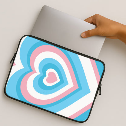Trans Pride Heart MacBook Case
