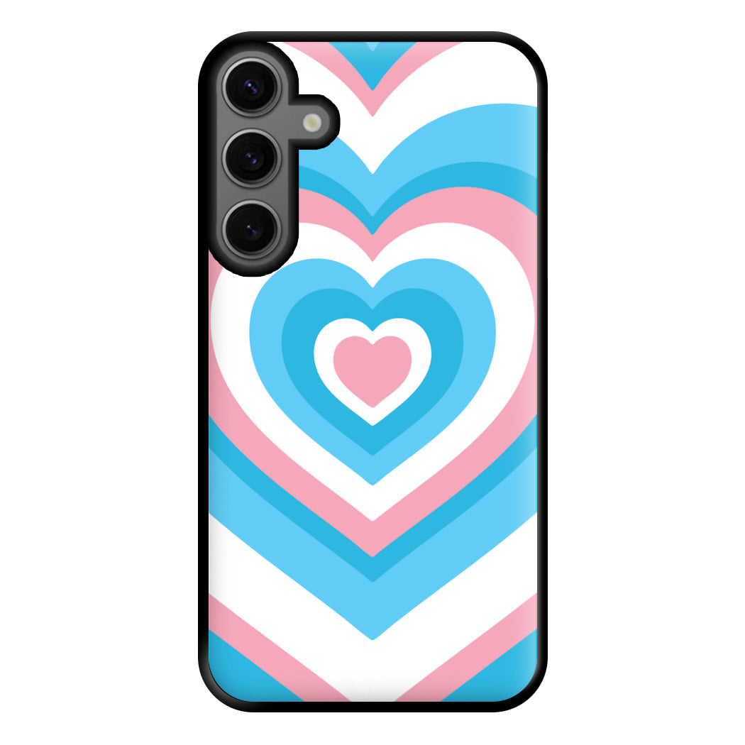 Trans Pride Heart Phone Case for Galaxy S23FE