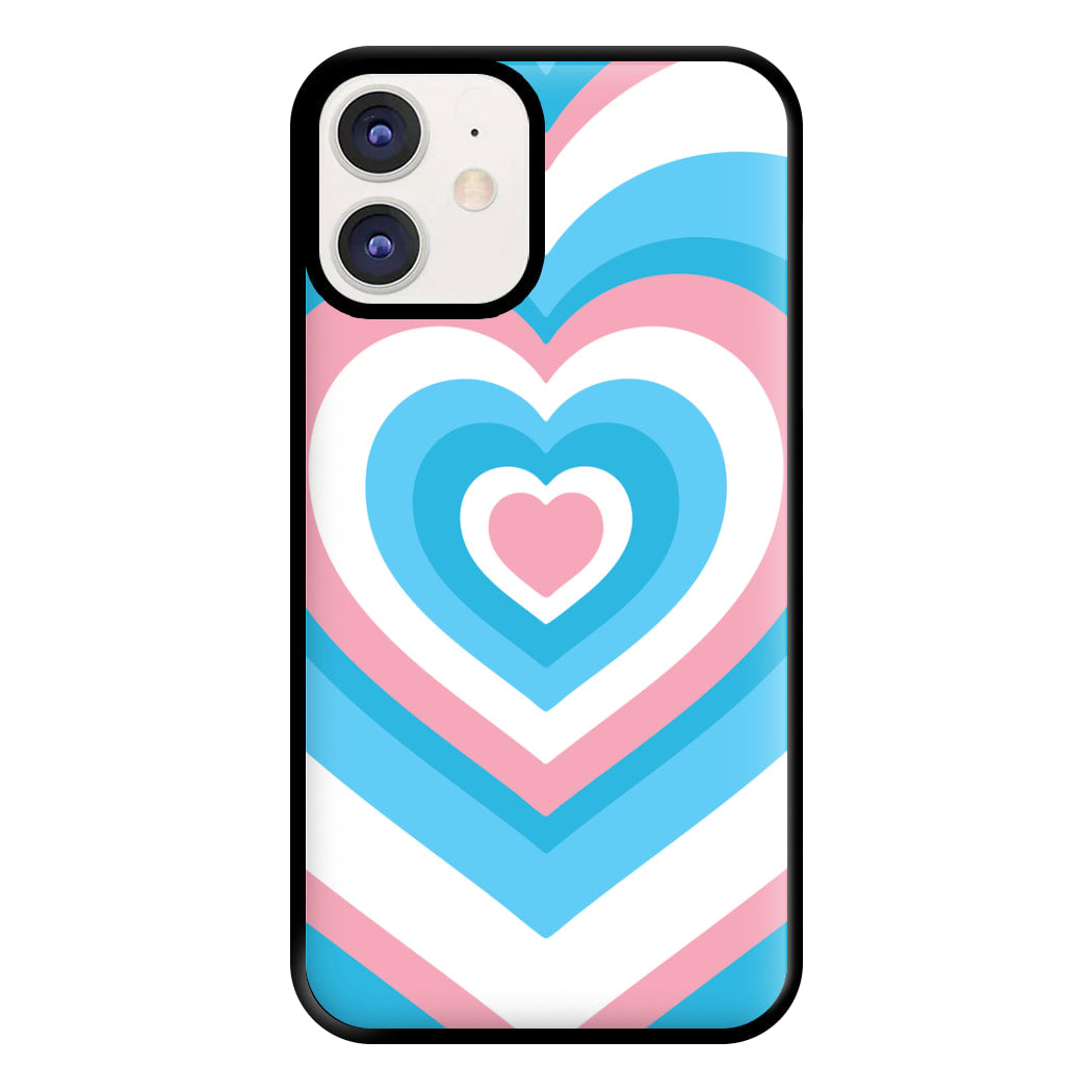 Trans Pride Heart Phone Case for iPhone 12 / 12 Pro