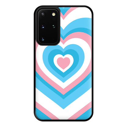 Trans Pride Heart Phone Case for Galaxy S20 Plus