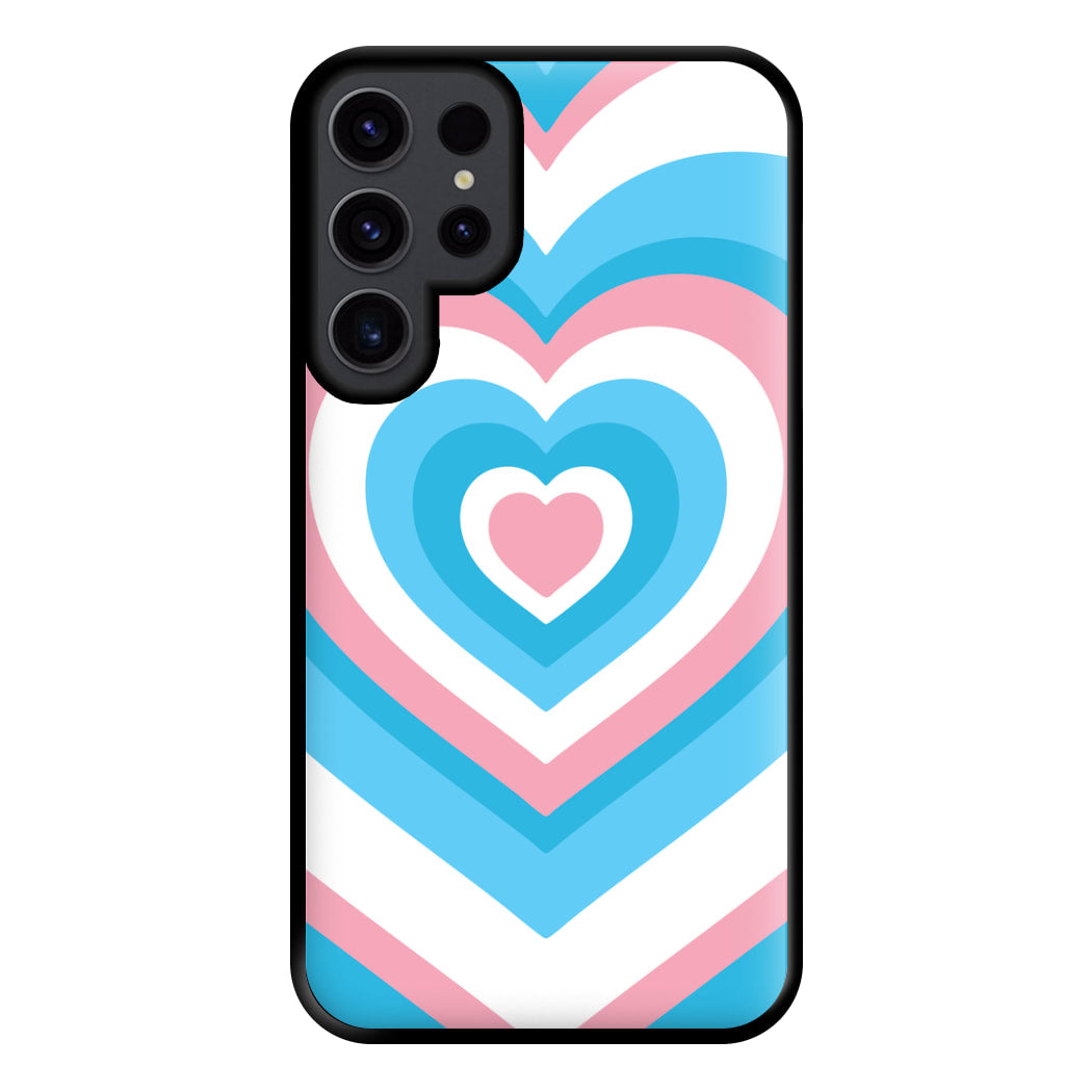 Trans Pride Heart Phone Case for Galaxy S23 Ultra