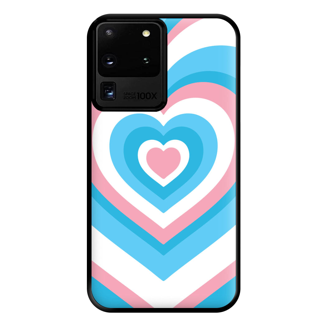 Trans Pride Heart Phone Case for Galaxy S20 Ultra