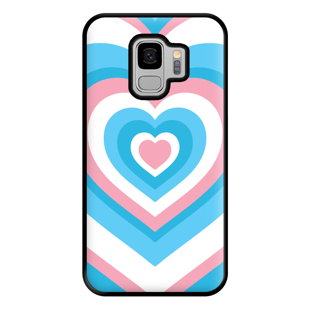 Trans Pride Heart Phone Case for Galaxy S9 Plus