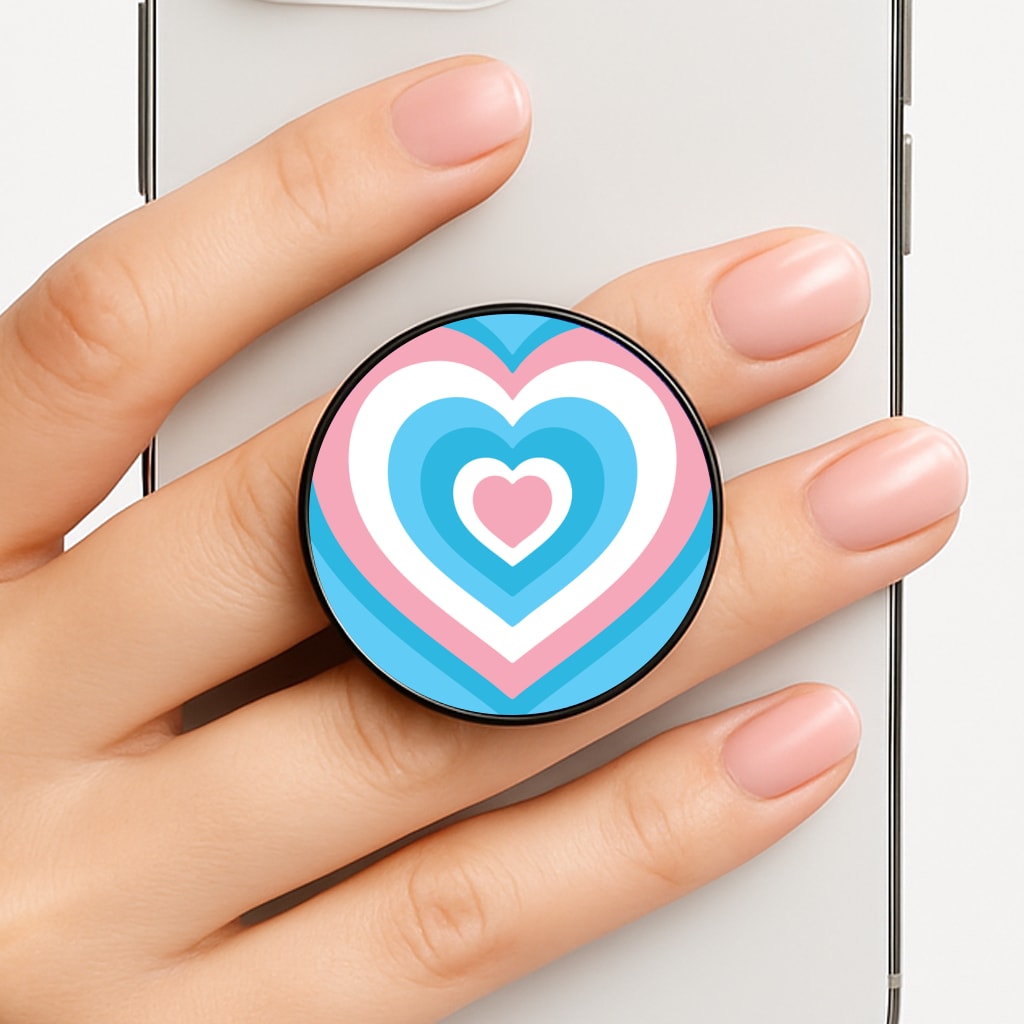 Trans Pride Heart FunGrip