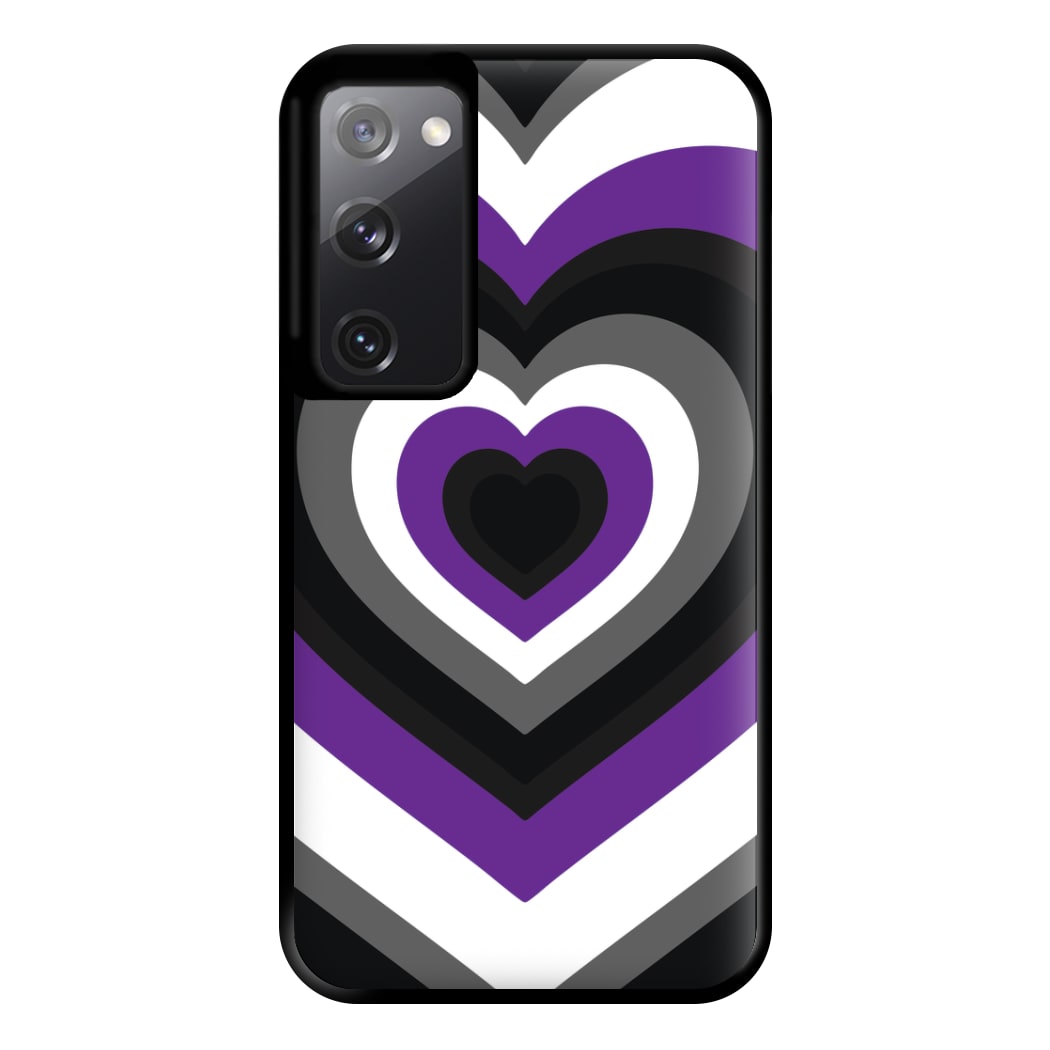 Asexual Pride Heart Phone Case for Galaxy S20FE