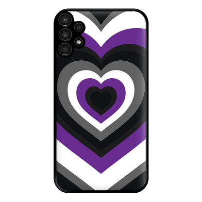 Asexual Pride Heart Phone Case for Galaxy A13