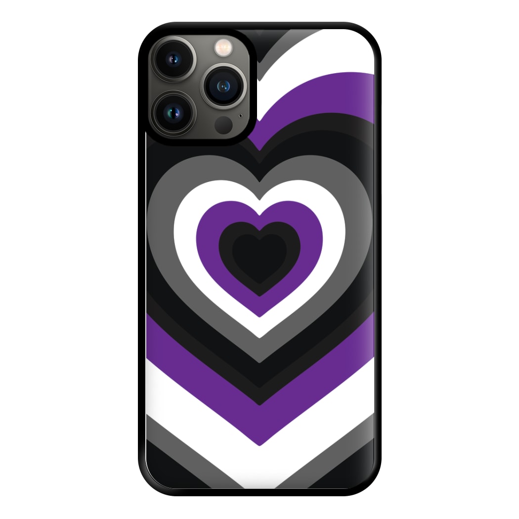 Asexual Pride Heart Phone Case for iPhone 13 Pro Max