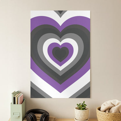 Asexual Pride Heart Poster