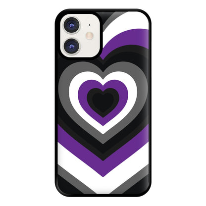 Asexual Pride Heart Phone Case for iPhone 11