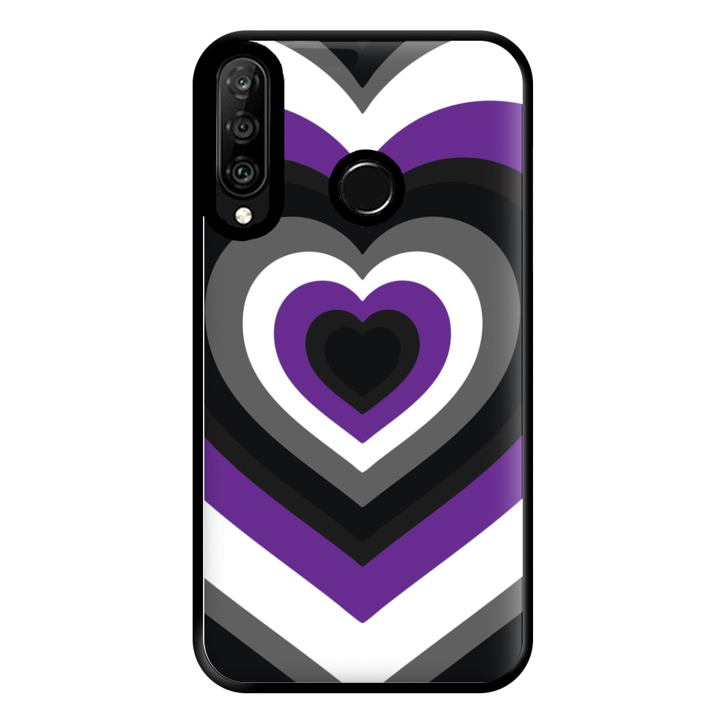 Asexual Pride Heart Phone Case for Huawei P30 Lite