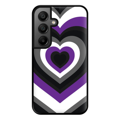 Asexual Pride Heart Phone Case for Google Pixel 8