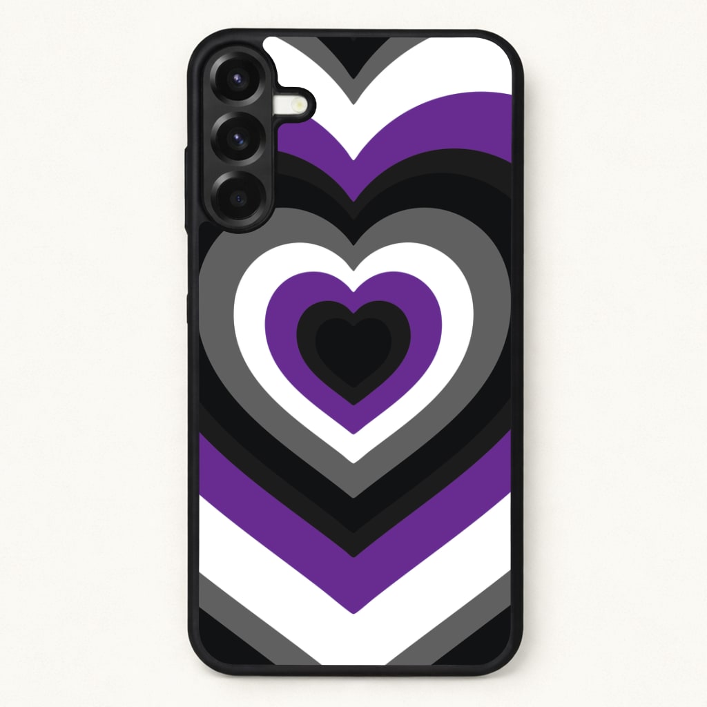 Asexual Pride Heart Phone Case for Galaxy A37