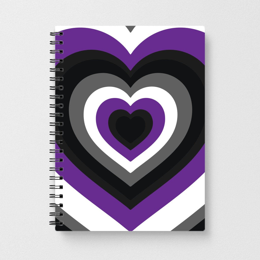 Asexual Pride Heart Notebook