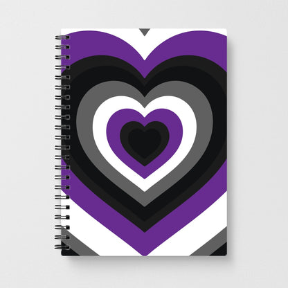 Asexual Pride Heart Notebook