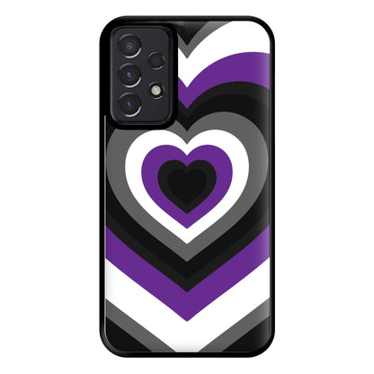 Asexual Pride Heart Phone Case for Galaxy A52 / A52s