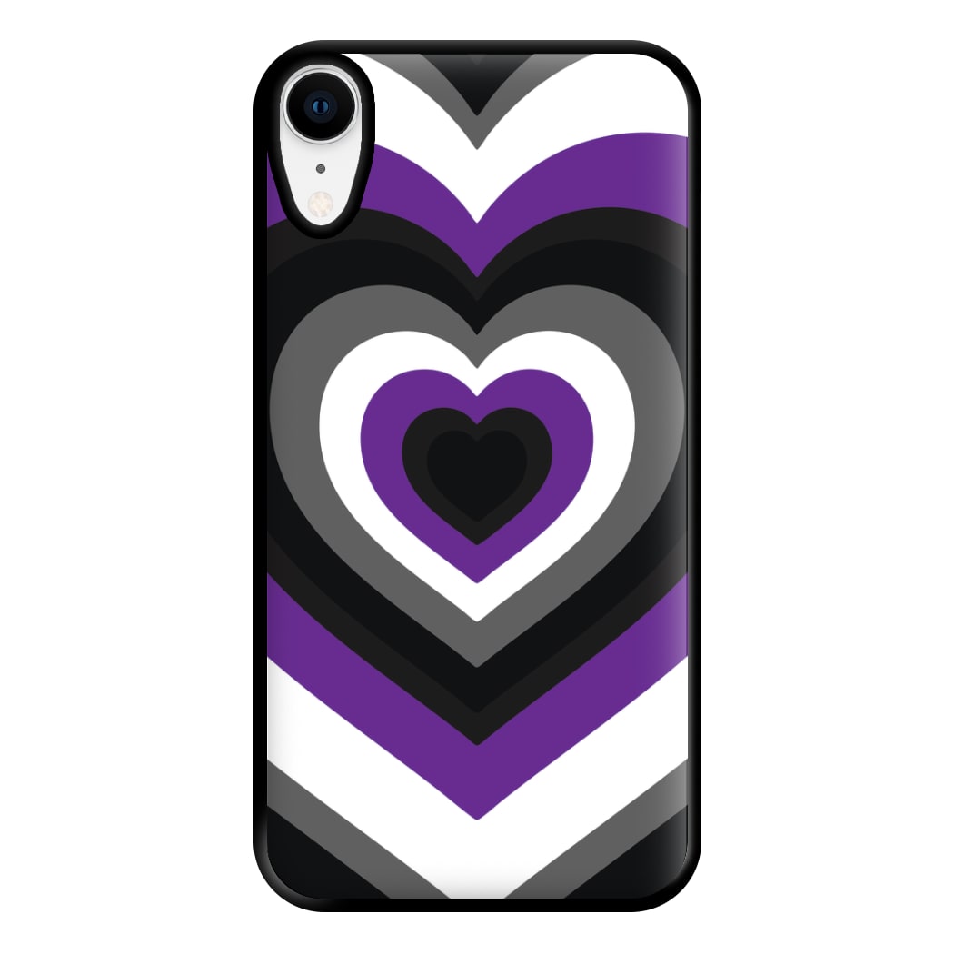 Asexual Pride Heart Phone Case for iPhone XR