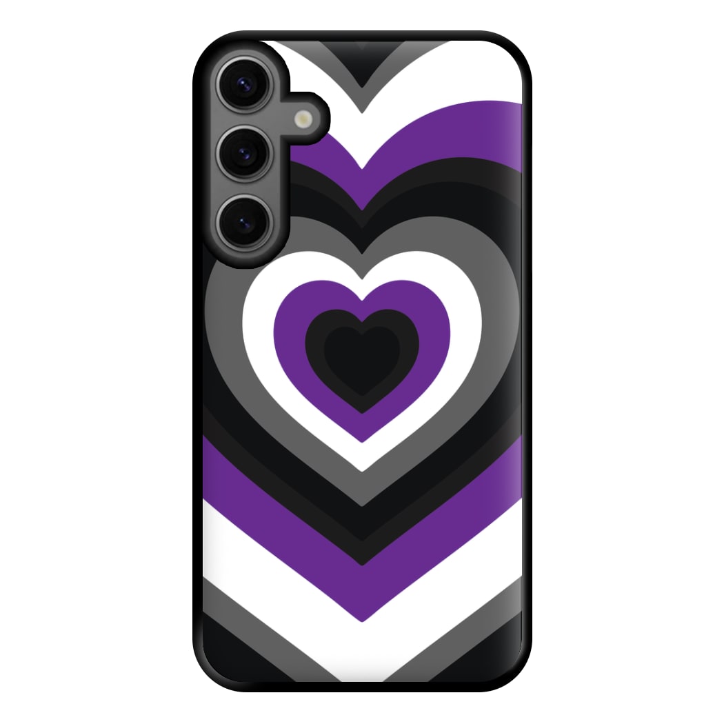 Asexual Pride Heart Phone Case for Galaxy S23FE