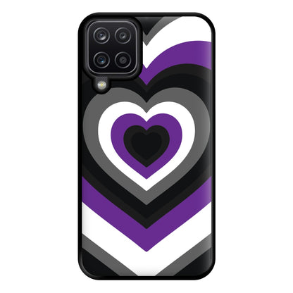 Asexual Pride Heart Phone Case for Galaxy A12