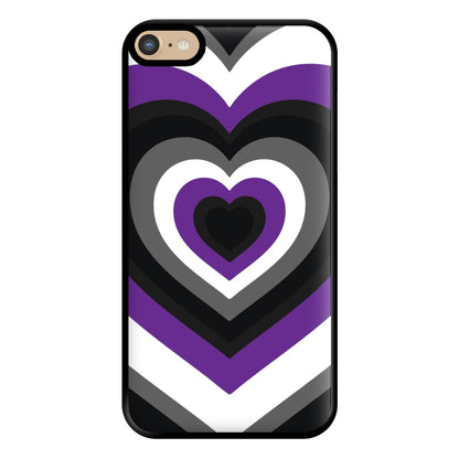 Asexual Pride Heart Phone Case for iPhone 6 Plus / 7 Plus / 8 Plus