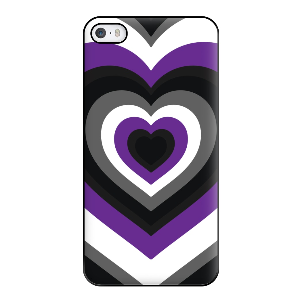 Asexual Pride Heart Phone Case for iPhone 5 / 5s / SE 2016