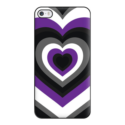 Asexual Pride Heart Phone Case for iPhone 5 / 5s / SE 2016