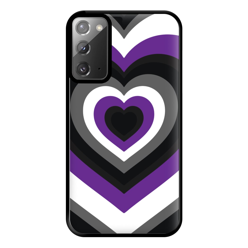 Asexual Pride Heart Phone Case for Galaxy Note 20 Ultra